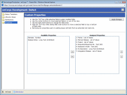 Custom properties are configurable per workspace and issue type