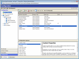 Configure a set of shared custom properties