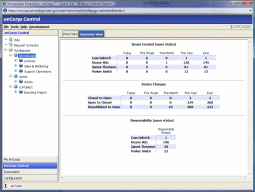 Summary view provides a quick view of everything that is going on