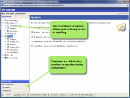 Consistent, user-friendly nvigation via tree views