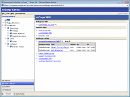 Quickly share content using the enCorps wiki